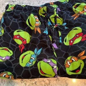 Nickelodeon Black Pajama Pants Teenage Mutant Ninja Turtles Large